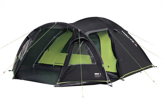 Палатка купольная Simex Outdoor International GmbH High Peak Mesos 4 - на 4 человека - с вентиляцией - зеленая - серая