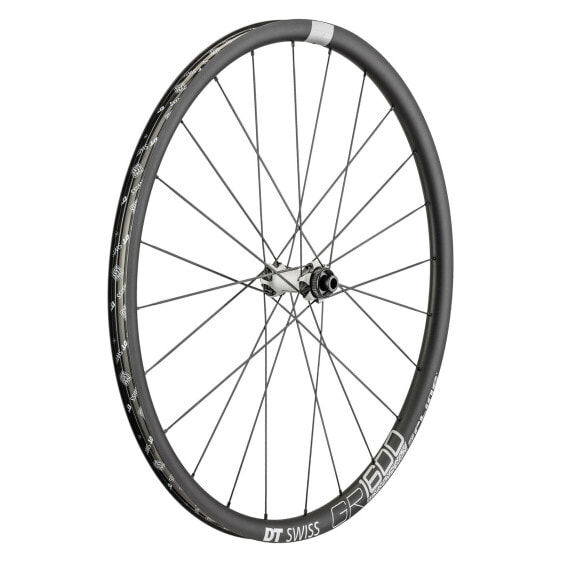 DT Swiss GR 1600 Front Wheel - 700, 12/QR x 100mm, Center-Lock/6-Bolt, Black