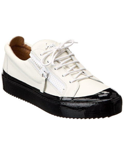Giuseppe Zanotti May Leather Sneaker Men's White 44.5