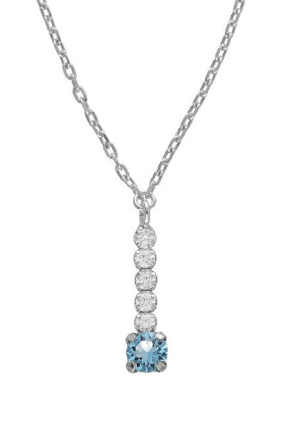 Elegant silver necklace with Shine crystals A4668-10HG