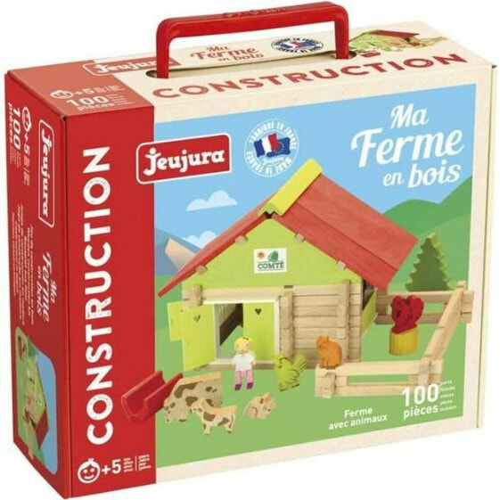 Фигурка Jeujura Farm With Animals 100 Pieces Playset Fun On The Farm (Развлечения на ферме).