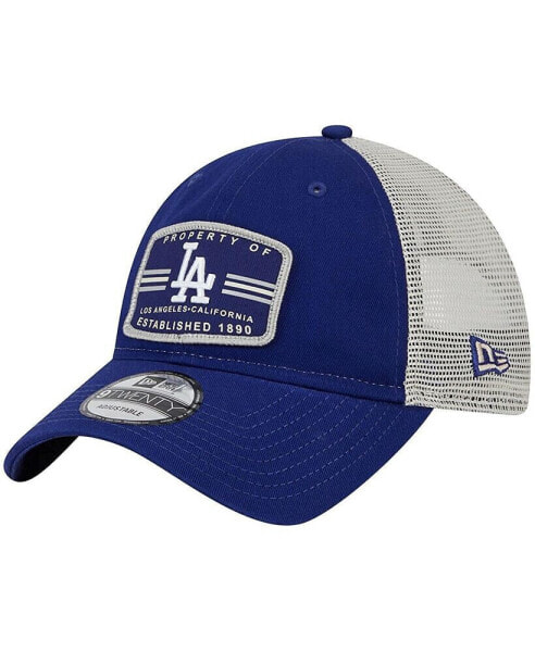Men's Navy Los Angeles Dodgers Property Trucker 9Twenty Snapback Hat