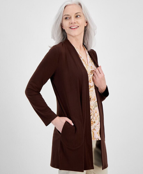 Women's Open Front Knit Cardigan, Created for Macy's