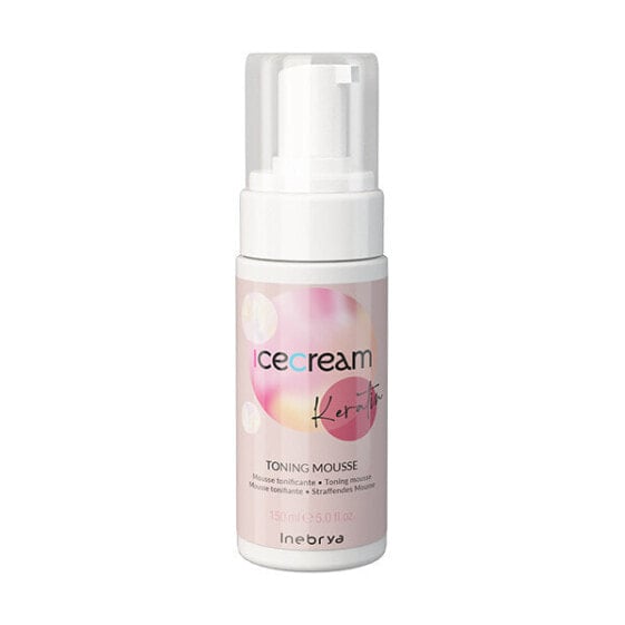 Hair foam with a remineralizing effect Ice Cream Keratin (Toning Mousse) 150 ml