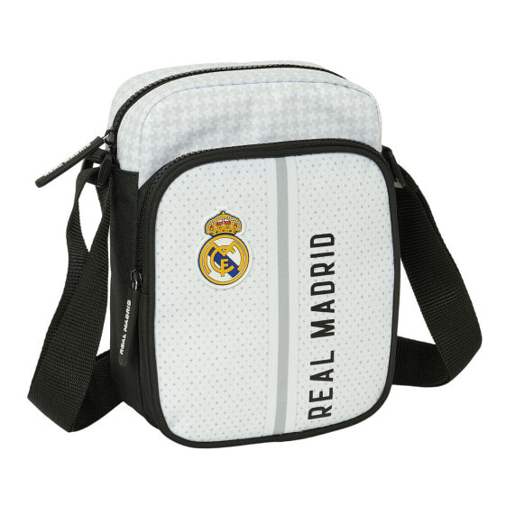 Shoulder Bag Real Madrid C.F. White Grey 16 x 22 x 6 cm