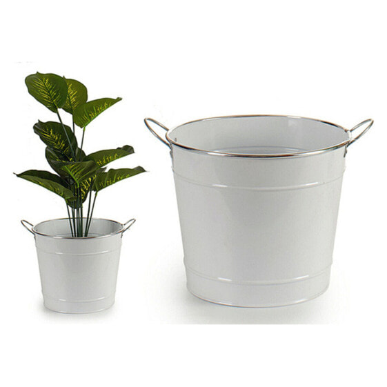 Bucket Silver Metal White