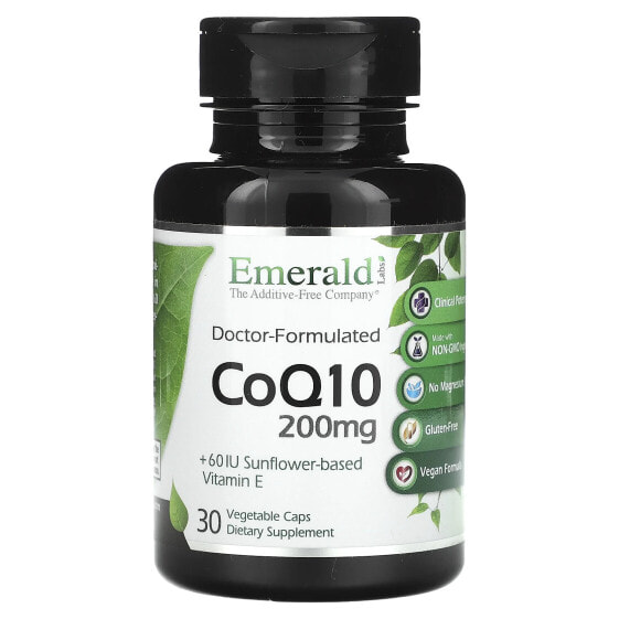 Антиоксидант Emerald Laboratories CoQ10, 200 мг, 30 капсул