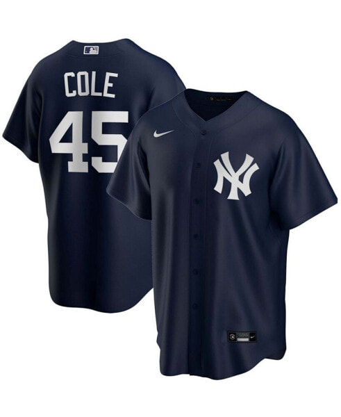 Футболка игровая Nike мужская Gerrit Cole Navy New York Yankees Accelerate Replica Player Name Jersey