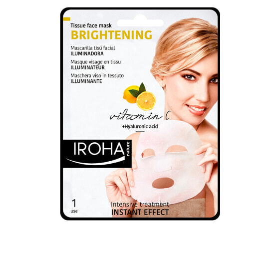 Iroha Tissue Mask Brightening Vitamin C + HA Осветляющая тканевая маска для лица с витамином С