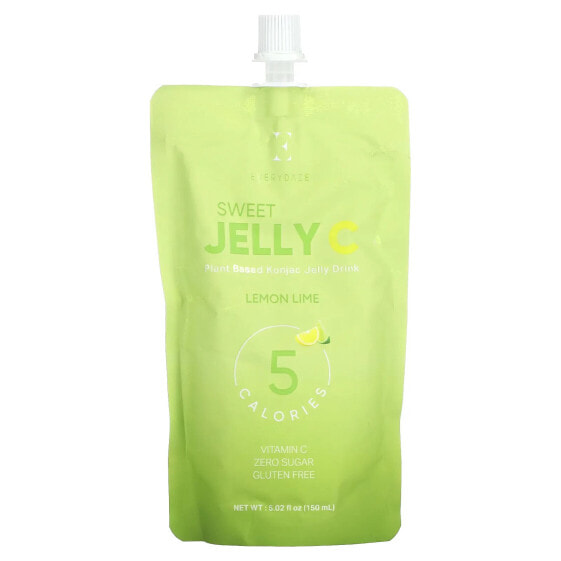 Sweet Jelly C, Plant Based Konjac Jelly Drink, Lemon Lime, 5.02 fl oz (150 ml)