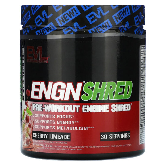 Предтренировочный комплекс Evlution Nutrition ENGN Shred вишнево-лаймовый 249 г