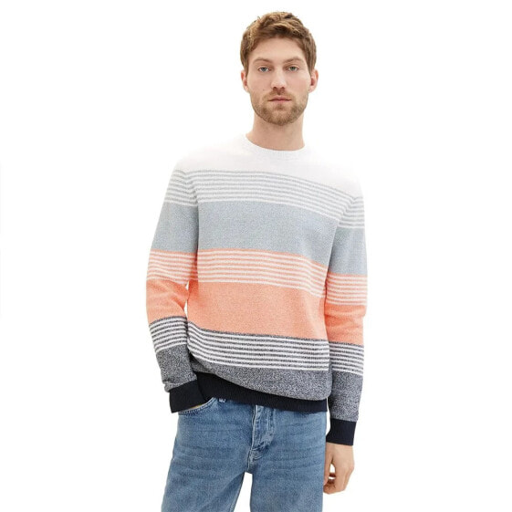 TOM TAILOR Structured Colorblock Sweater