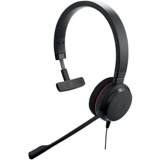 Jabra Evolve 20 USB-C MS Mono - Kopfhörer - Kopfband - Büro/Callcenter - Schwarz - Monophon - Lautstärke + - Lautsärke -