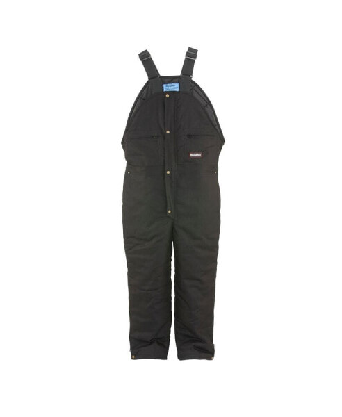 Men's ComfortGuard Insulated High Bib Overalls Water-Resistant Denim