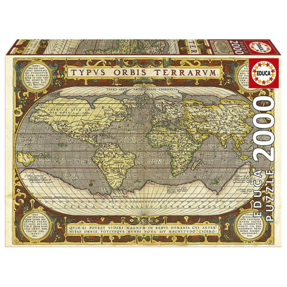 Пазл развивающий EDUCA BORRAS Карта мира 2000 элементов