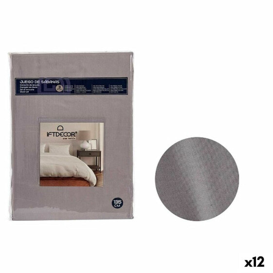 Комплект постельного белья Gift Decor Nordic 135 кровать Антрацитный (12 штук)