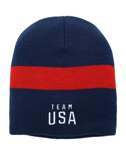 Шапка-шарф для мальчиков OuterStuff Team USA в полоску на голову синего цвета