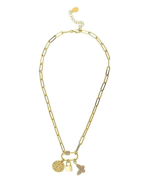 Rivka Friedman charm Necklace on Paperclip Chain