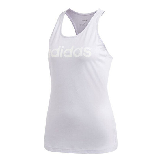 Женская футболка без рукавов Adidas Essentials Linear Мальва