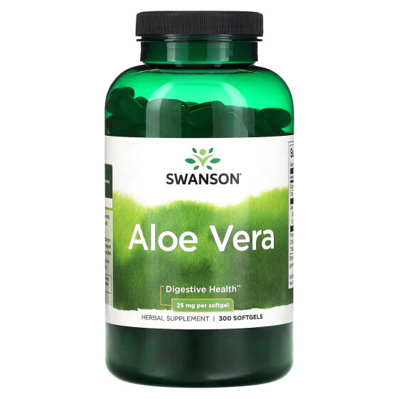 Aloe Vera, 25 mg, 300 Softgels