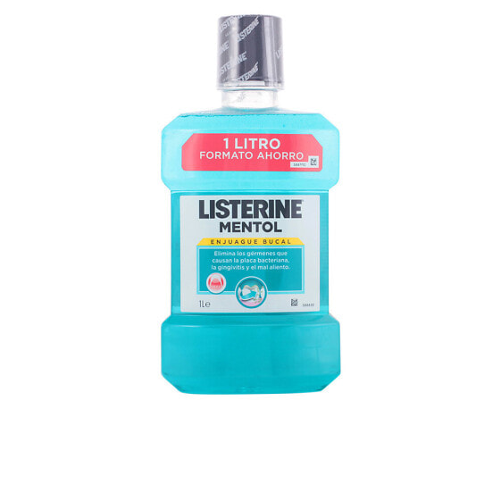 Listerine Menthol Mouthwash Ментоловый ополаскиватель для полости рта от бактериального налета, гингивита и неприятного запаха 1000 мл