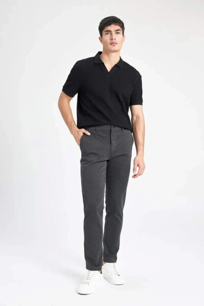 T6317 Relax Fit Beli Lastikli Jogger Pantolon