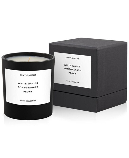 White Woods, Pomegranate & Peony Candle (Inspired by 5-Star Hotels), 8 oz.