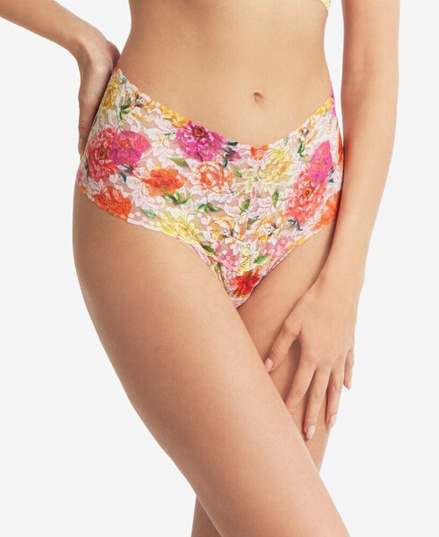 Printed Retro Thong Underwear