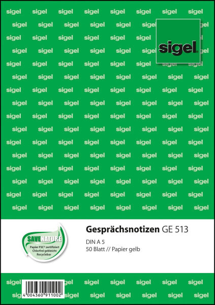Sigel GE513 - 50 sheets - A5 - Green
