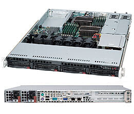 Supermicro CSE-815TQ-R700UB - Rack - Server - Black - EATX - 1U - HDD - LAN - Status