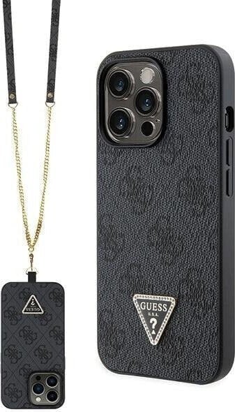 Guess Etui Guess GUHCP13LP4TDSCPK Apple iPhone 13/13 Pro hardcase Crossbody 4G Metal Logo czarny/black