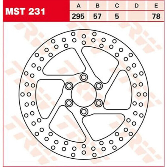 TRW Round Suzuki VS 1400 GLF Intruder 88 front brake disc