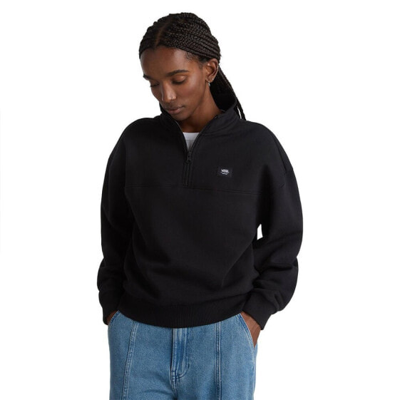 VANS Leighton Fleece Mock Neck half zip sweatshirt