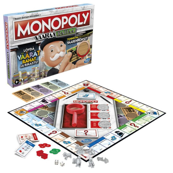 KO Monopoly Board Game Crooked Cash In Finnish Lang doll