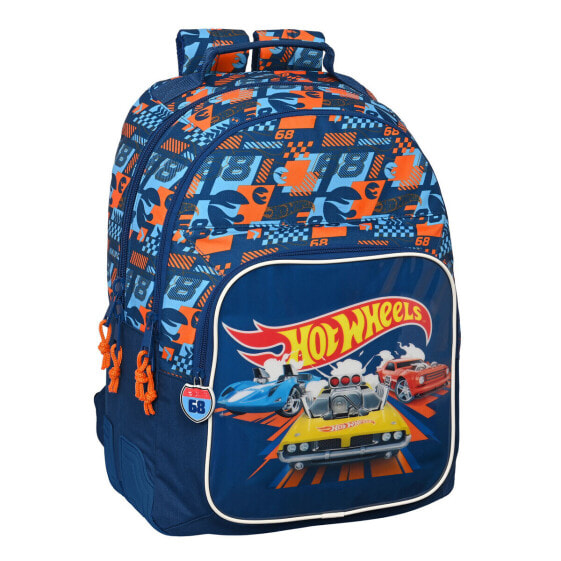 Школьный рюкзак Hot Wheels Speed club Оранжевый (32 x 42 x 15 cm)