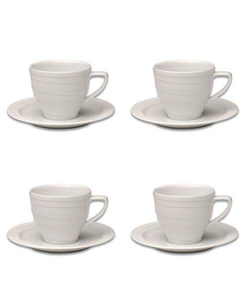 Кружка для кофе из ф фарфора, служебная чашка BergHOFF essentials, набор из 4 шт.