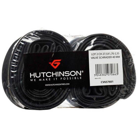 HUTCHINSON Standard Schrader 40 mm inner tube 2 units