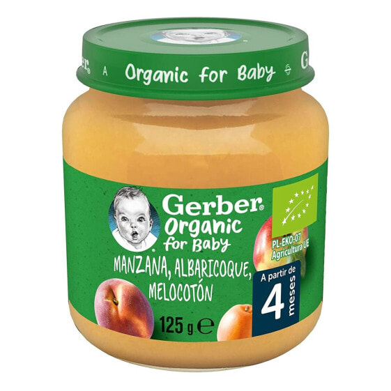 Baby food Nestlé Gerber Organic Apple Peach Apricot 125 g