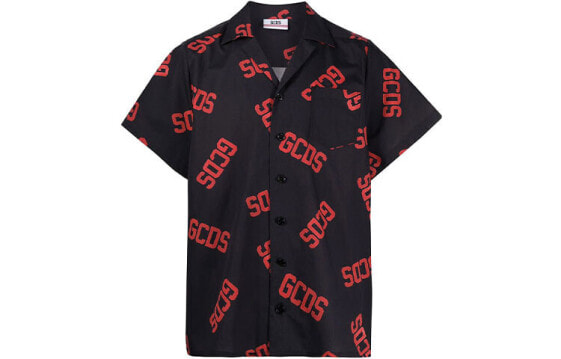 Рубашка мужская GCDS SS20M020027-RED черно-красная