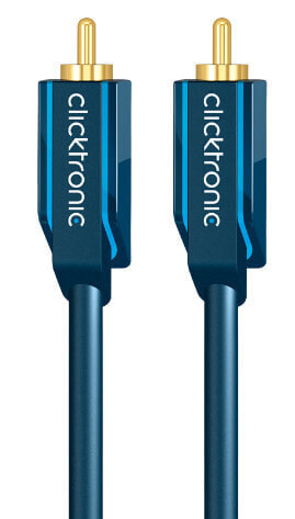 ClickTronic 0.5m Audio Cable аудио кабель 0,5 m RCA Синий 70442
