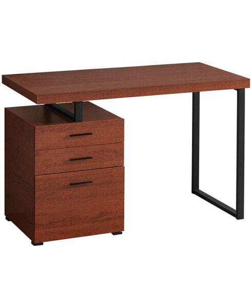 Desk with 3 Storage Drawers and Floating Desktop