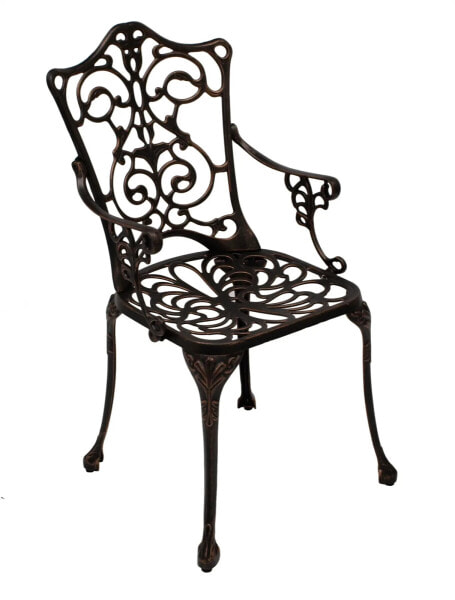 Sessel Jugendstil, Aluguss bronze antik