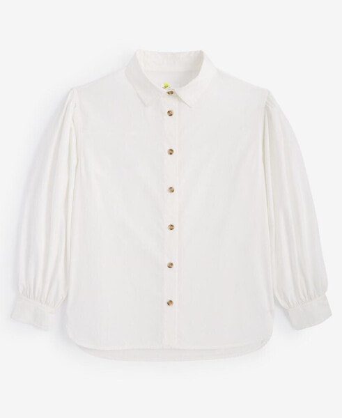 Girls Cotton Poplin Shirt, Created for Macy's