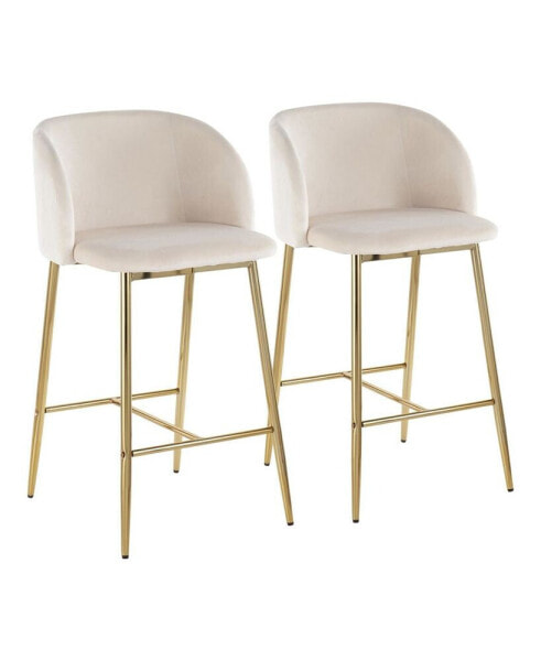 Fran Contemporary Counter Stool, Set of 2