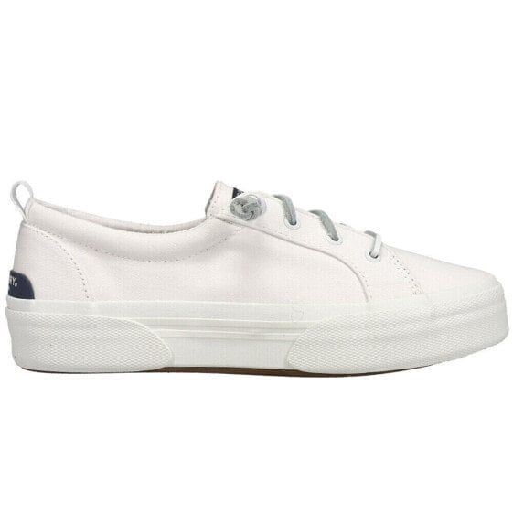 Sperry Pier Wave Ltt Lace Up Womens White Sneakers Casual Shoes STS86601