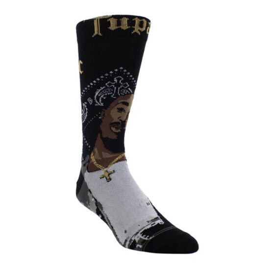 PERRI'S SOCKS Tupac Black Bandana Crew Socks - TUC003