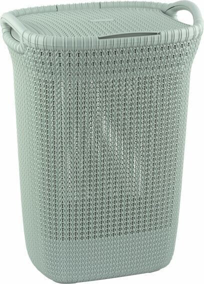 Корзина для белья CURVER Knit 57L голубая (228411)