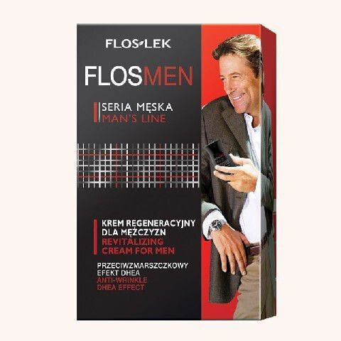 FLOSLEK FlosMen Przeciwzmarszczkowy krem regeneracyjny efekt DHEA 50 ml