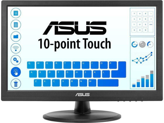ASUS 15.6" Touch Monitor (VT168HR) - WXGA (1366 x 768), 10-point Touchscreen, Fl