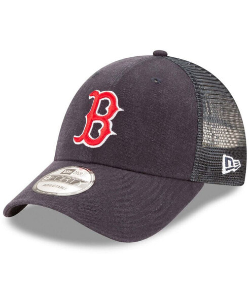 Men's Navy Boston Red Sox Trucker 9FORTY Adjustable Snapback Hat